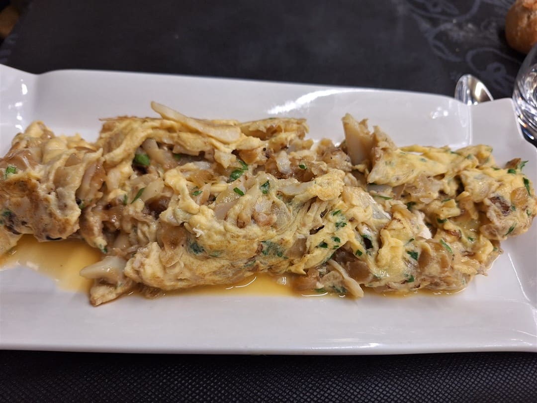 Revuelto de bacalao